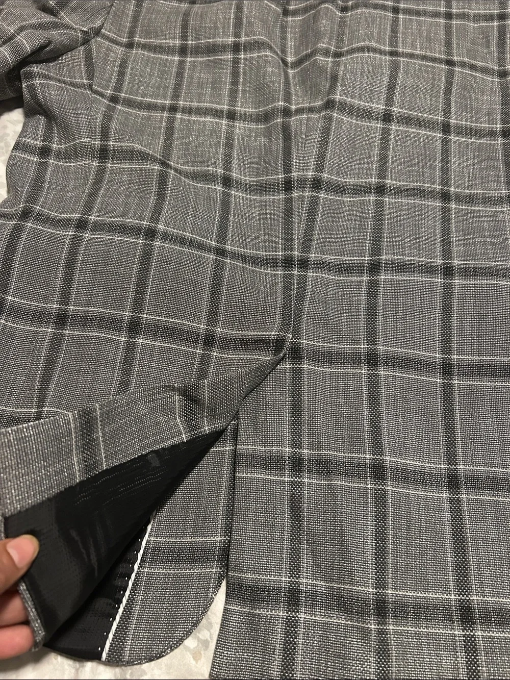 Zara Men's Gray Plaid Sport Coat Blazer